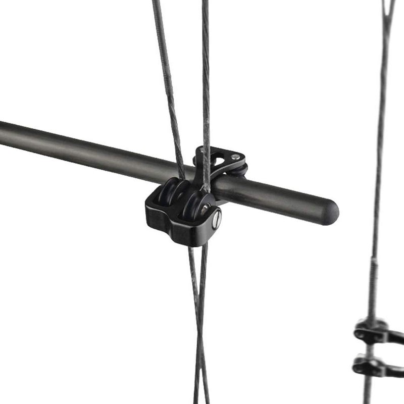 Tihebeyan Aluminium Alloy Archery Cable Slide, Bow Splitter Compound Roller Glide for Hunting, Glide Separator (Black) - Image 3